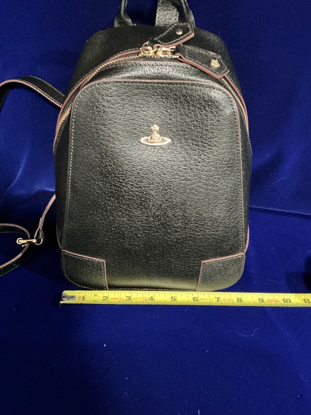 Vivienne Westwood mini black leather backpack - Picture 6 of 8